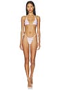 view 5 of 5 PARTE DE ABAJO BIKINI REVERSIBLE ATADO A UN LADO TIA in Pink Stripe