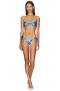 view 4 of 4 Mackenzie Satin Bikini Bottom in Cosmic Bloom