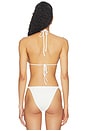 view 3 of 4 HAUT DE MAILLOT DE BAIN TRIANGLE EN MAILLE PAIGE LORENZE TIDE in Marry Me
