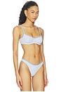 view 2 of 4 X Paige Lorenze Cola Ribbed Bikini Top in Something Blue