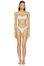 view 4 of 4 X Paige Lorenze Dove Ribbed Bikini Bottom in Something Blue