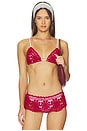 view 1 of 4 Elena Crochet Bikini Top in Havana Crochet