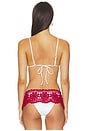 view 3 of 4 Elena Crochet Bikini Top in Havana Crochet