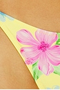 view 5 of 5 Soleil Satin Beaded Bikini Bottom in Hibiscus Lemonade