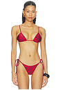 view 1 of 6 X Devon Lee Carlson Elena Reversible Bikini Top in Shopaholic