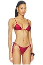 view 3 of 6 X Devon Lee Carlson Elena Reversible Bikini Top in Shopaholic