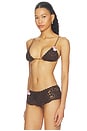 view 4 of 6 HAUT DE MAILLOT DE BAIN TRIANGLE EN CROCHET DEVON CARLSON ELENA in Daisy Lynn