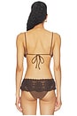 view 5 of 6 HAUT DE MAILLOT DE BAIN TRIANGLE EN CROCHET DEVON CARLSON ELENA in Daisy Lynn
