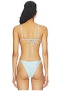 view 3 of 5 X Devon Lee Carlson Elena Sequin Bikini Top in Blue Bloom
