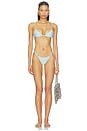 view 4 of 6 X Devon Lee Carlson Luna Sequin Bikini Bottom in Blue Bloom