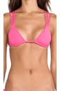 view 4 of 4 Mistos Seamless Triple Strap Triangle Top in Hot Pink
