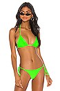 view 1 of 5 TOP BIKINI SKY in Acid Green