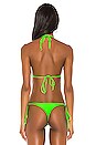 view 3 of 5 TOP BIKINI SKY in Acid Green