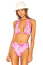 view 1 of 4 TOP BIKINI JORDAN in Pink Tie Dye