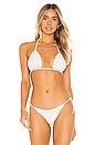 view 1 of 5 Haze Crochet Bikini Top in White