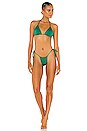 view 4 of 4 Tia Shine Bikini Top in Everglade