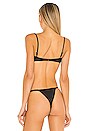 view 3 of 4 Tolly Ribbed Bikini Top in Black
