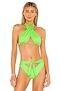 view 1 of 4 Bash Bikini Top in Green Glow