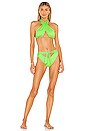 view 4 of 4 Bash Bikini Top in Green Glow