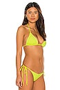 view 2 of 4 Sky Ribbed Bikini Top in Lemonade