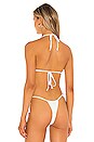 view 3 of 5 Tia Ribbed Bikini Top in White