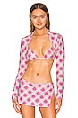 view 1 of 4 Allegra Terry Top in Pink Daisy