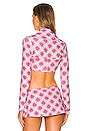 view 3 of 4 Allegra Terry Top in Pink Daisy