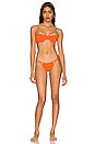 view 4 of 4 Ivy Bikini Bottom in Saffron