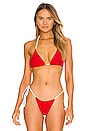 view 1 of 4 Tia Jacquard Bikini Top in Flame