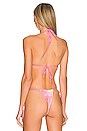 view 3 of 5 Tia Terry Bikini Top in Distorted Pink Dye