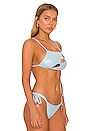 view 2 of 5 Jamilla Bikini Top in Cloud Chaser