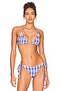 view 1 of 4 x GIGI HADID Phillipa Bikini Top in Plaid