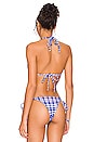 view 3 of 4 x GIGI HADID Phillipa Bikini Top in Plaid