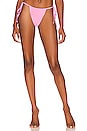 view 1 of 4 Tia Ribbed Bikini Bottom in Distorted Pink