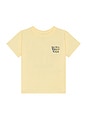 view 2 of 2 Lazy Days Kids Short Sleeve Tee in Pale Yellow