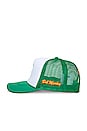 view 3 of 3 Bob Marley Tuff Gong Trucker Hat in White & Green