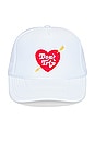 view 1 of 2 Heart & Arrow Trucker Hat in White