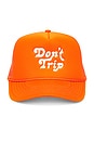view 1 of 2 Don't Trip Trucker Hat in Orange