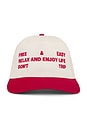 view 1 of 3 Trifecta Two Tone 5 Panel Snapback Hat in Natural & Red