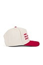 view 3 of 3 Trifecta Two Tone 5 Panel Snapback Hat in Natural & Red