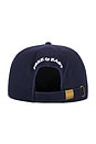 view 2 of 3 Relax 5 Panel Strapback Hat in Navy