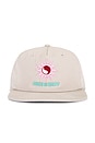 view 1 of 3 Blissed Out 5 Panel Strapback Hat in Bone