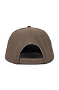 view 2 of 3 Bent Palm 5 Panel Strapback Hat in Brown