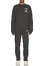 view 4 of 4 Yin Yang Heavy Fleece Sweatshirt in Vintage Black