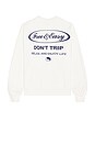 view 1 of 5 Script Heavy Fleece Sweatshirt in Coconut