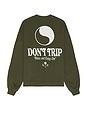 view 1 of 5 La Palma Heavy Fleece Sweatshirt in Olive