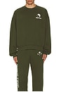 view 4 of 5 La Palma Heavy Fleece Sweatshirt in Olive