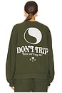 view 4 of 5 La Palma Heavy Fleece Sweatshirt in Olive