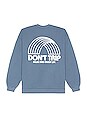 view 1 of 4 Rainbow Heavy Fleece Sweatshirt in Worn Indigo