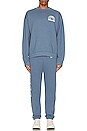 view 4 of 4 Rainbow Heavy Fleece Sweatshirt in Worn Indigo